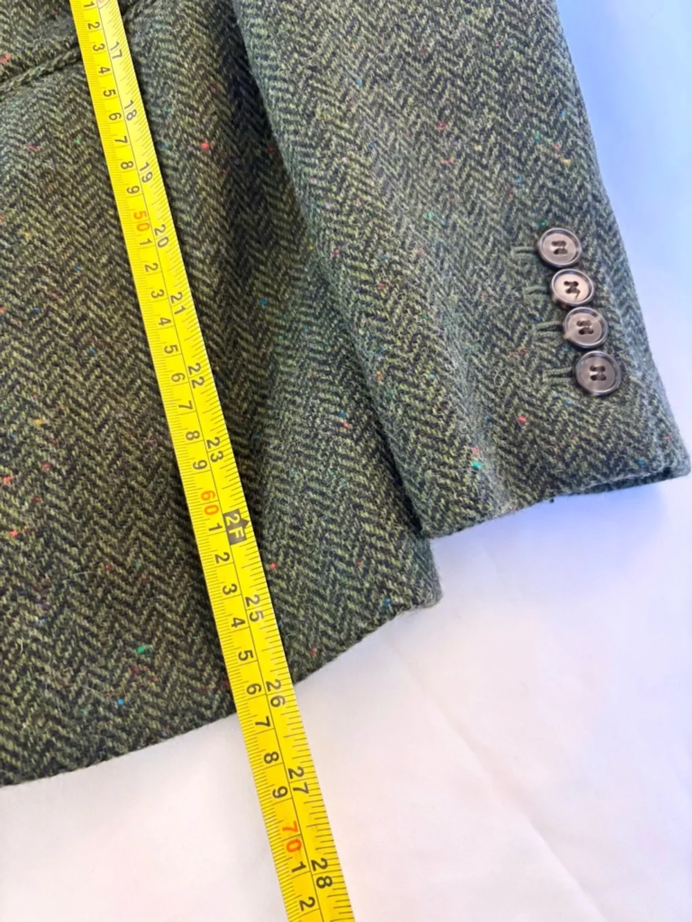 J. Crew Parke Green herringbone Tailored wool Blazer - Picture 7 of 11